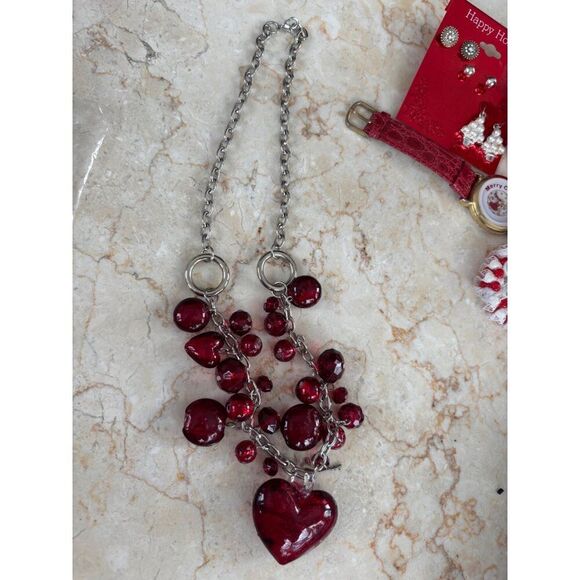 Holiday Lane Festive Jewelry & Accessories Gift Set With Watch & Jewelry lot - Picture 3 of 7